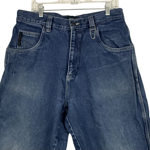 Vintage 90's Fubu Jeans Men's 34x34 Cargo Deep Pocket Relaxed Fit Faded Denim - Picture 3 of 16